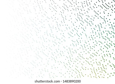 Light Blue, Green vector template with circles. Modern abstract illustration with colorful water drops. Design for business adverts.