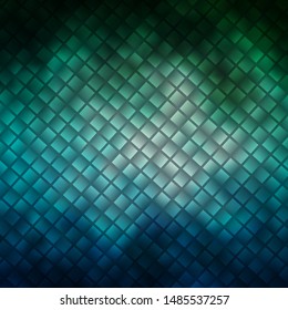 Light Blue, Green vector template with rectangles. Abstract gradient illustration with colorful rectangles. Template for cellphones.