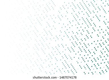 Light Blue, Green vector template with circles. Glitter abstract illustration with blurred drops of rain. Pattern for beautiful websites.