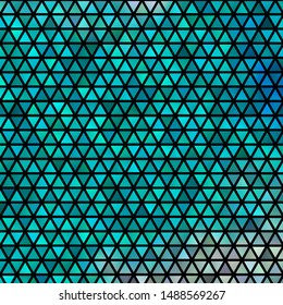 Light Blue, Green vector template with crystals, triangles. Illustration with set of colorful triangles. Pattern for booklets, leaflets