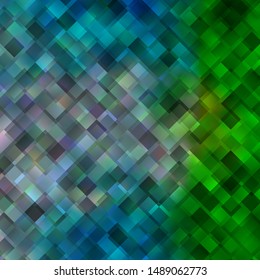 Light Blue, Green vector template with rectangles. Rectangles with colorful gradient on abstract background. Modern template for your landing page.