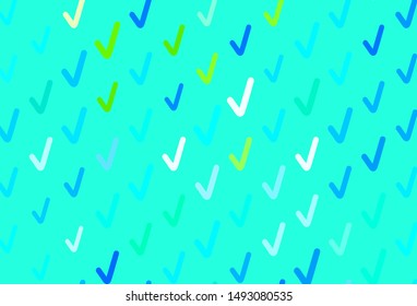 Light Blue, Green vector template with lines. Modern gradient abstract illustration with bandy lines. A completely new design for your business.