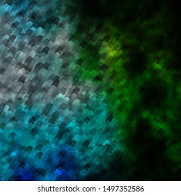 Light Blue, Green vector template in hexagonal style. Blur background with colorful hexagons. Pattern for ads, leaflets.