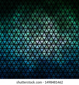 Light Blue, Green vector template with crystals, triangles. Beautiful illustration with triangles in nature style. Template for wallpapers.