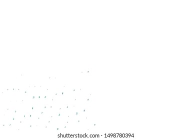 Light Blue, Green vector template with musical symbols. Shining illustration of colorful gradient music notes. Template for fasion magazines.