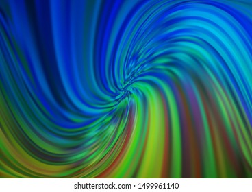 Light Blue, Green vector template with abstract lines. A completely new color illustration in marble style. A completely new template for your business design.