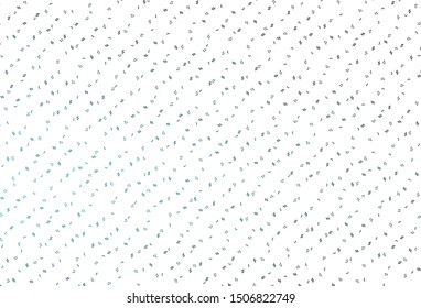 Light Blue, Green vector template with musical symbols. Modern abstract illustration with melody keys. Modern design for wallpapers.