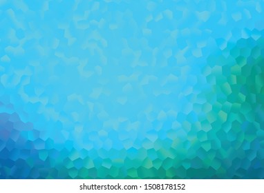 Light Blue, Green vector template in hexagonal style. Glitter abstract illustration in hexagonal style. Pattern can for your ad, booklets.