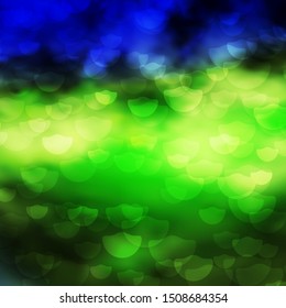 Light Blue, Green vector template with circles. Abstract decorative design in gradient style with bubbles. Pattern for websites, landing pages.