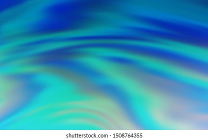 Light Blue, Green vector template with wry lines. Glitter abstract illustration with wry lines. A completely new design for your business.