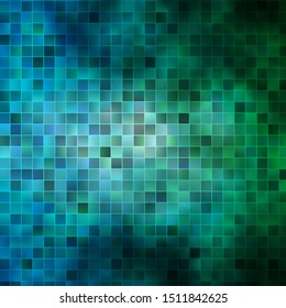 Light Blue, Green vector template with rectangles. Colorful illustration with gradient rectangles and squares. Modern template for your landing page.