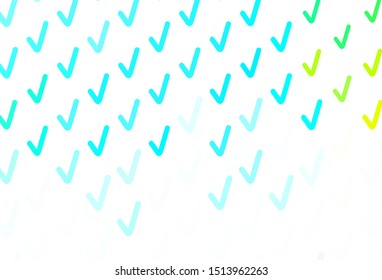 Light Blue, Green vector template with curved lines. Colorful geometric sample with gradient lines.  A completely new design for your business.