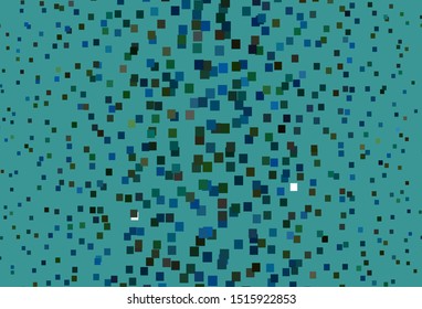Light Blue, Green vector template with rhombus. Beautiful illustration with rectangles and squares. Pattern for busines ad, booklets, leaflets