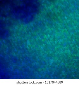 Light Blue, Green vector template with lines, triangles. Abstract gradient design with colorful triangles. Template for wallpapers.