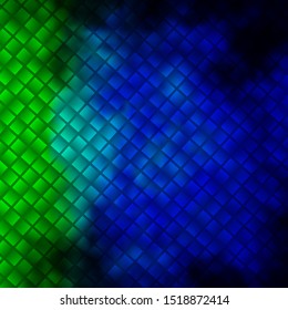Light Blue, Green vector template with rectangles. Illustration with a set of gradient rectangles. Design for your business promotion.
