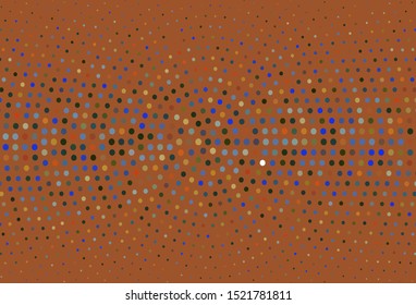 Light Blue, Green vector  template with circles. Glitter abstract illustration with blurred drops of rain. Pattern for ads, leaflets.