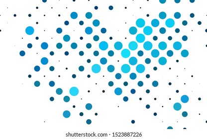 Light Blue, Green vector template with circles. Blurred bubbles on abstract background with colorful gradient. Pattern for beautiful websites.