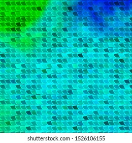 Light Blue, Green vector template with rectangles. Abstract gradient illustration with colorful rectangles. Modern template for your landing page.