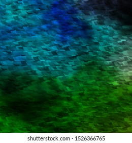 Light Blue, Green vector template with crystals, triangles. Modern abstract illustration with colorful triangles. Pattern for booklets, leaflets