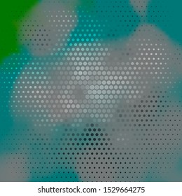 Light Blue, Green vector template with circles. Abstract colorful disks on simple gradient background. Design for your commercials.