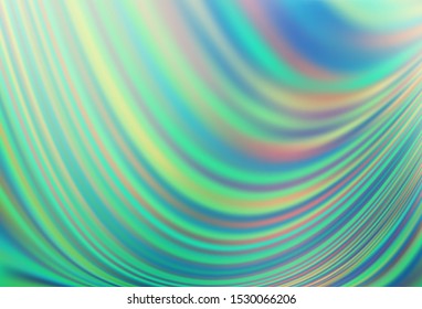 Light Blue, Green vector template with liquid shapes. Brand new colored illustration in marble style with gradient. New composition for your brand book.