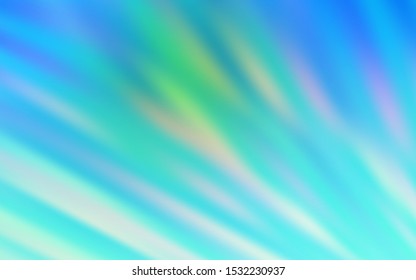 Light Blue, Green vector template with repeated sticks. Glitter abstract illustration with colorful sticks. Pattern for ad, booklets, leaflets.