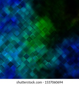 Light Blue, Green vector template with rectangles. New abstract illustration with rectangular shapes. Template for cellphones.