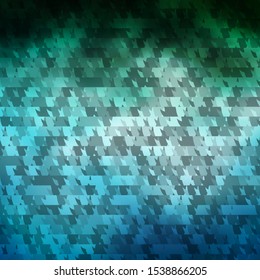 Light Blue, Green vector template with crystals, triangles. Decorative design in abstract style with triangles. Template for landing pages.