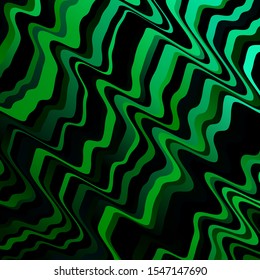 Light Blue, Green vector template with curves. Colorful geometric sample with gradient curves.  Template for your UI design.