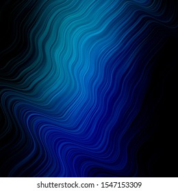 Light Blue, Green vector template with curves. Illustration in abstract style with gradient curved.  Pattern for websites, landing pages.