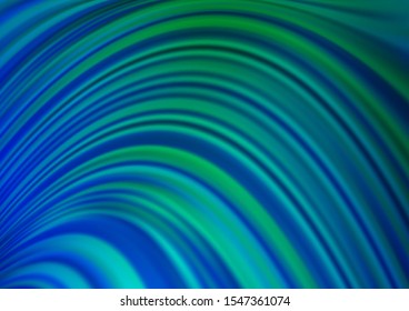 Light Blue, Green vector template with bent ribbons. Colorful illustration in abstract marble style with gradient. Textured wave pattern for backgrounds.