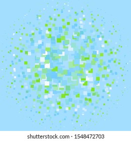 Light Blue, Green vector template in rectangles. Rectangles with colorful gradient on abstract background. Pattern for commercials, ads.