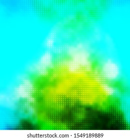 Light Blue, Green vector template with circles. Abstract illustration with colorful spots in nature style. Pattern for wallpapers, curtains.