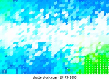 Light Blue, Green vector template with circles. Blurred bubbles on abstract background with colorful gradient. Pattern for ads, leaflets.