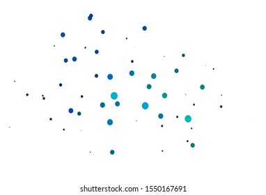 Light Blue, Green vector template with circles. Blurred decorative design in abstract style with bubbles. Completely new template for your brand book.