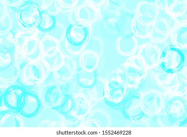 Light Blue, Green vector template with circles. Beautiful colored illustration with blurred circles in nature style. Pattern for beautiful websites.