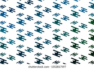 Light Blue, Green vector template with repeated sticks. Modern geometrical abstract illustration with staves. Smart design for your business advert.