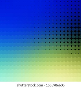 Light Blue, Green vector template with circles. Illustration with set of shining colorful abstract spheres. Pattern for business ads.