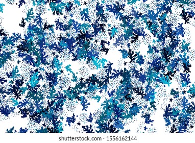 Light Blue, Green vector template with chaotic shapes. Simple colorful illustration with abstract gradient shapes. Background for a cell phone.