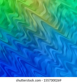 Light Blue, Green vector template with lines. Gradient illustration in simple style with bows. Best design for your posters, banners.