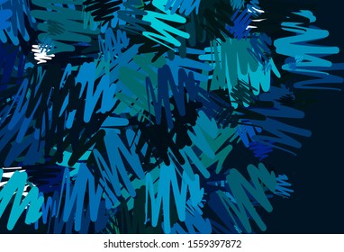 Light Blue, Green vector template with repeated sticks. Shining colored illustration with sharp stripes. Template for your beautiful backgrounds.