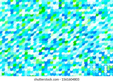 Light Blue, Green vector template with circles. Blurred bubbles on abstract background with colorful gradient. Pattern for ads, leaflets.
