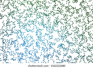 Light Blue, Green vector template with circles. Beautiful colored illustration with blurred circles in nature style. Design for posters, banners.