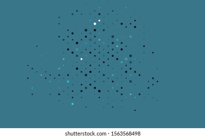 Light Blue, Green vector template with circles. Abstract illustration with colored bubbles in nature style. Pattern of water, rain drops.