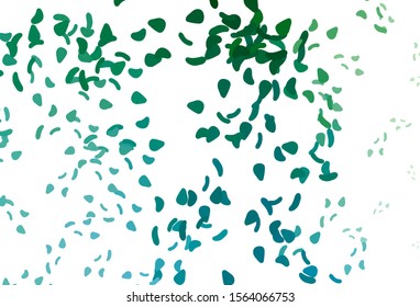 Light Blue, Green vector template with memphis shapes. Simple colorful illustration with abstract gradient shapes. Best smart design for your business.