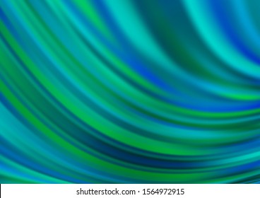 Light Blue, Green vector template with bubble shapes. A vague circumflex abstract illustration with gradient. The best blurred design for your business.