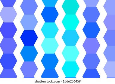 Light Blue, Green vector template in hexagonal style. Glitter abstract illustration in hexagonal style. Design for website posters, banners.
