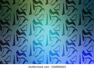 Light Blue, Green vector template with crystals, triangles. Modern abstract illustration with colorful triangles. Best design for poster, banner.