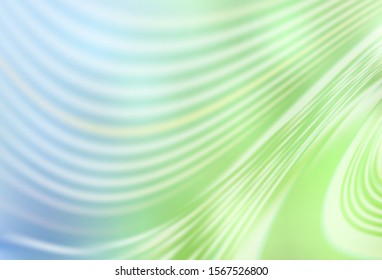 Light Blue, Green vector template with lines. Colorful geometric sample with gradient lines.  Elegant pattern for a brand book.