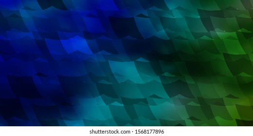 Light Blue, Green vector template in hexagonal style. Colorful hexagons on blur backdrop. Design for your business advert.